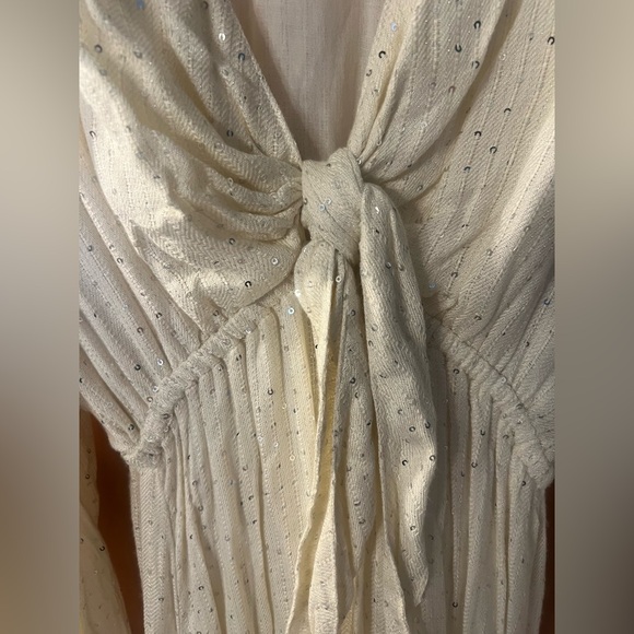 Juliana Sequin Cream Sundress size XS/S - Picture 4 of 6